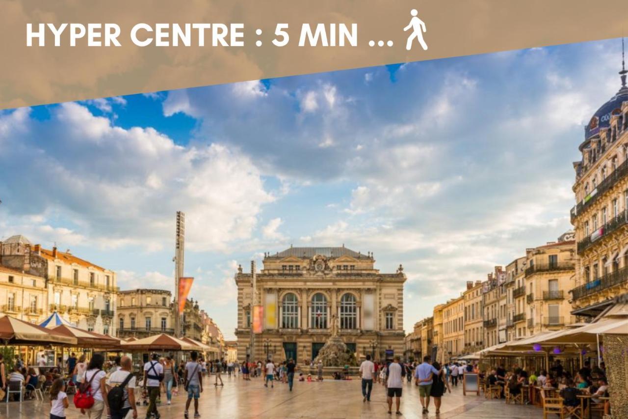 Nouveau - Jungle Montpeul - Clim - Wifi Fibre - Netflix - 5' Du Centre Et Gare - Parking - Loggia - 15' Des Plages มงต์เปอลิเยร์ ภายนอก รูปภาพ