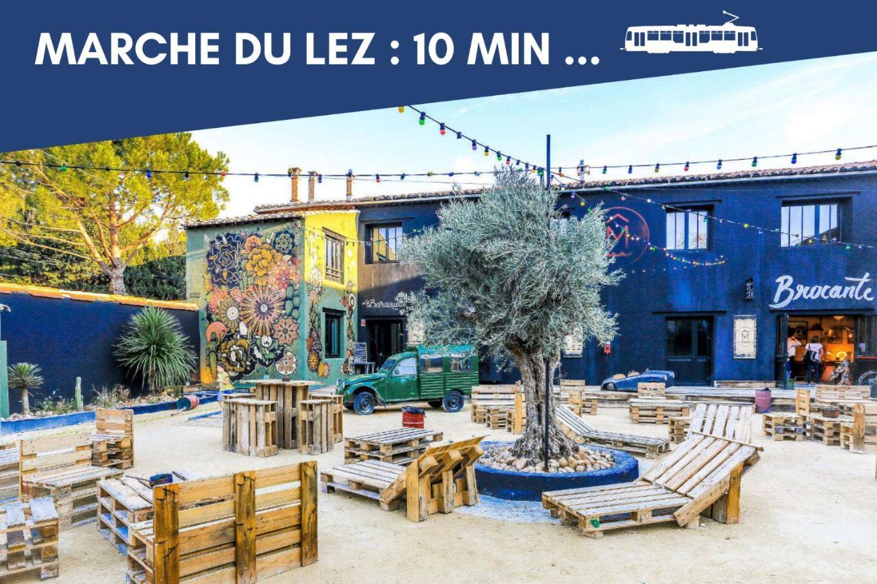 Nouveau - Jungle Montpeul - Clim - Wifi Fibre - Netflix - 5' Du Centre Et Gare - Parking - Loggia - 15' Des Plages มงต์เปอลิเยร์ ภายนอก รูปภาพ
