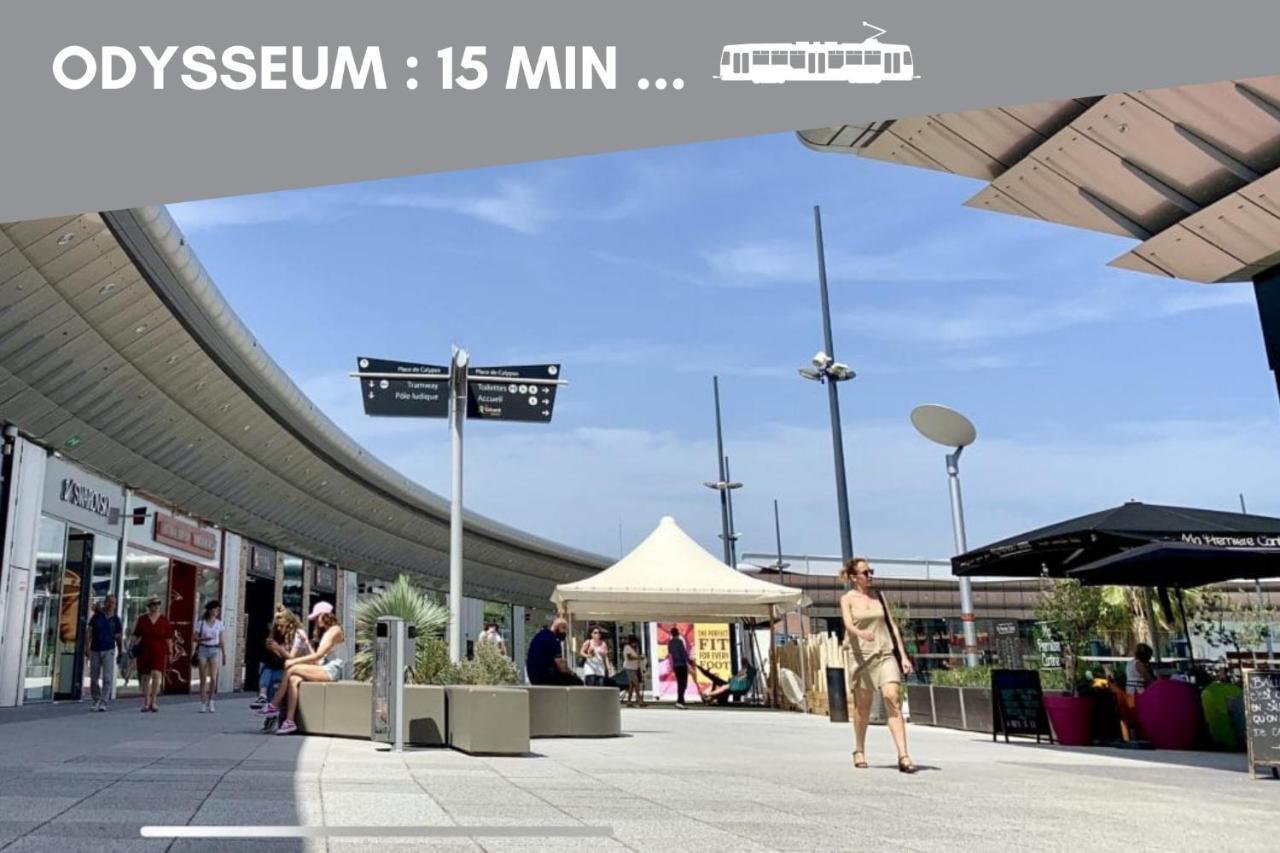 Nouveau - Jungle Montpeul - Clim - Wifi Fibre - Netflix - 5' Du Centre Et Gare - Parking - Loggia - 15' Des Plages มงต์เปอลิเยร์ ภายนอก รูปภาพ